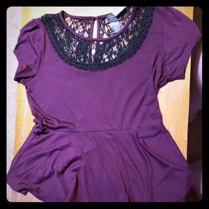 Midnight Hour Top with Lace Detailing